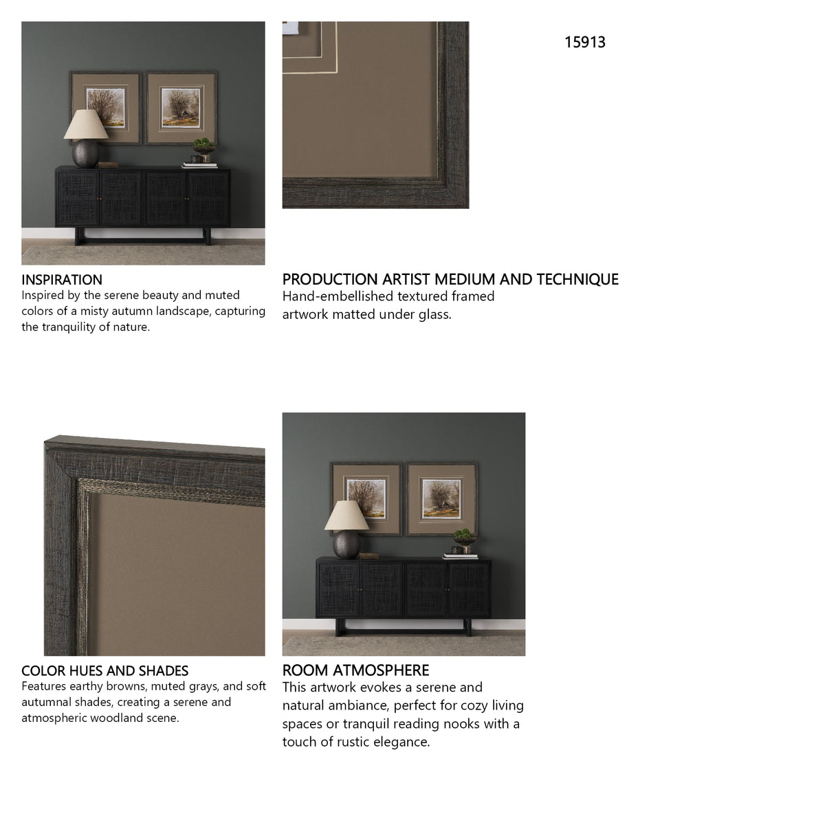 Autumn in the Village I by Mercana Studio Textured Framed Artwork Matted under Glass from Mercana - Luna Furniture