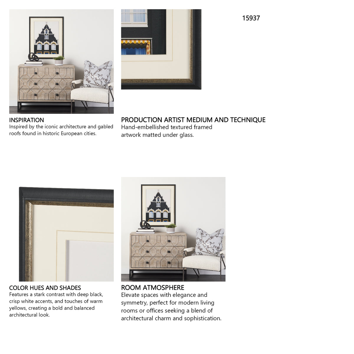 Discerning Domicile by Irene Sucocki Framed Art Print Matted under Glass from Mercana - Luna Furniture