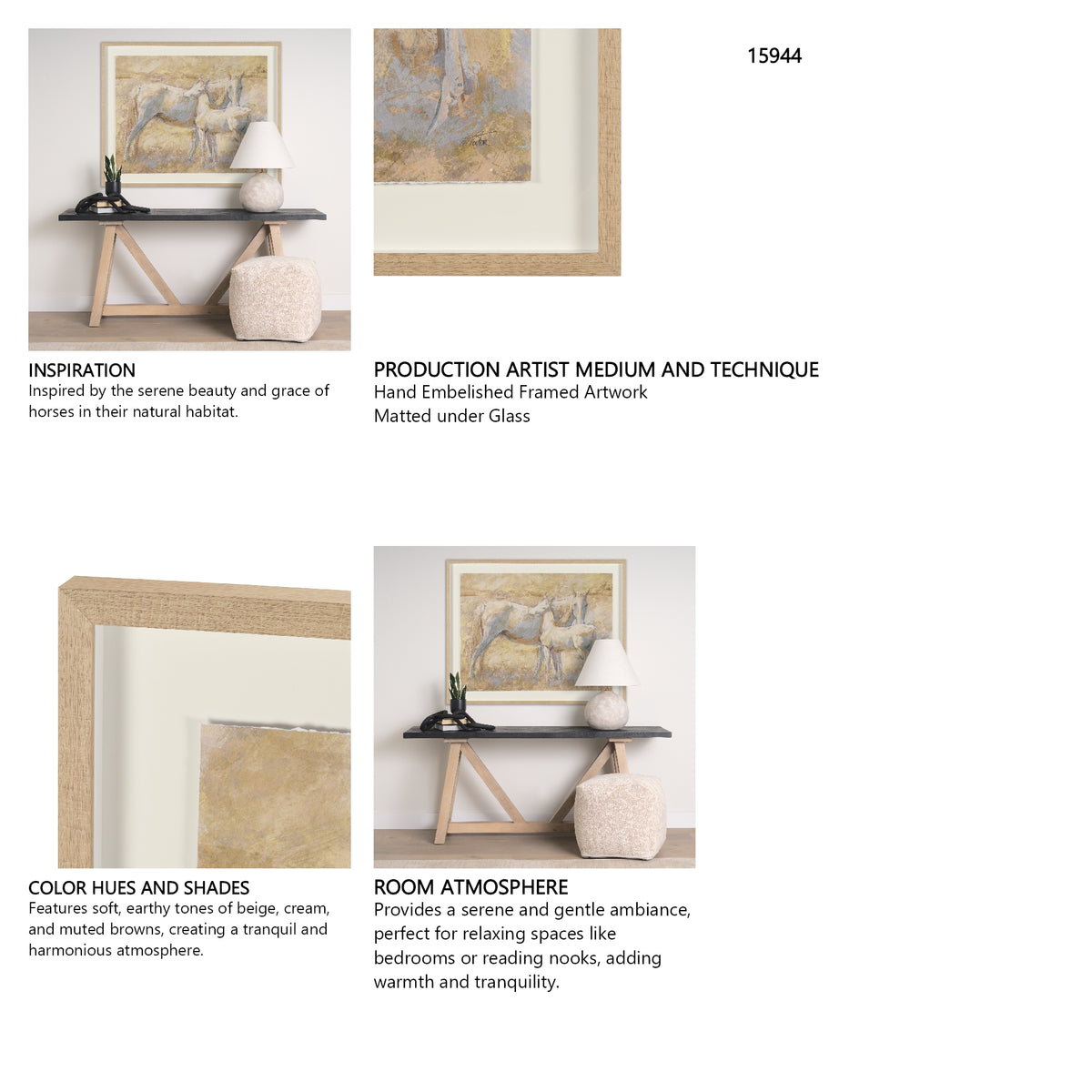 Curious II by Mercana Studio Hand Embelished Framed Artwork Matted under Glass from Mercana - Luna Furniture