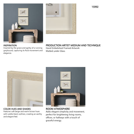 Playful Pup VI by Mercana Studio Hand Embelished Framed Artwork Matted under Glass from Mercana - Luna Furniture