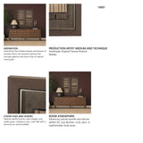 Timber Mosaic III by Mercana Studio Handmade Original Framed Artwork Matted from Mercana - Luna Furniture
