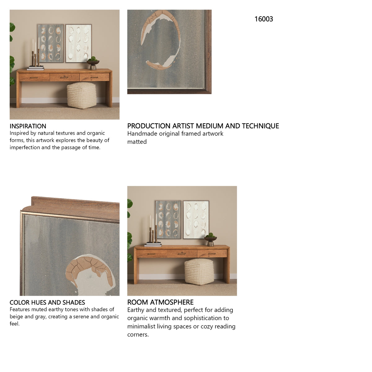 Equilibra I by Studio M a Handmade Original Framed Artwork from Mercana - Luna Furniture