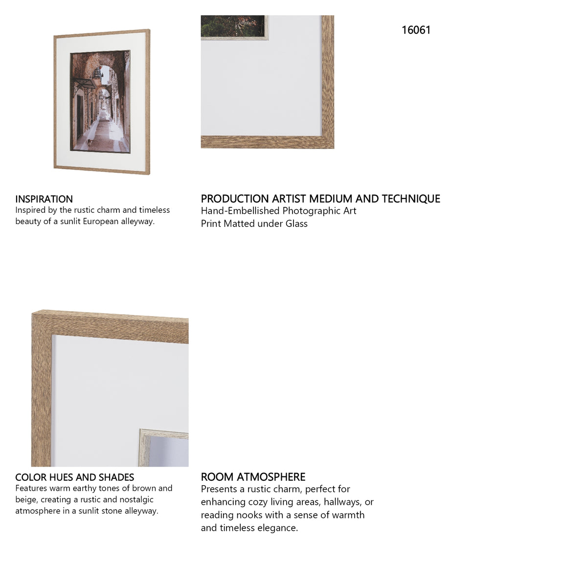 Greek Street by Kelly Frere FramedPhoto Print Matted under Glass from Mercana - Luna Furniture
