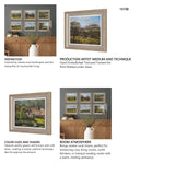 Country View(Set of 6) by Mercana Studio Hand-Embellished Textured Framed Artwork Matted under Glass from Mercana - Luna Furniture