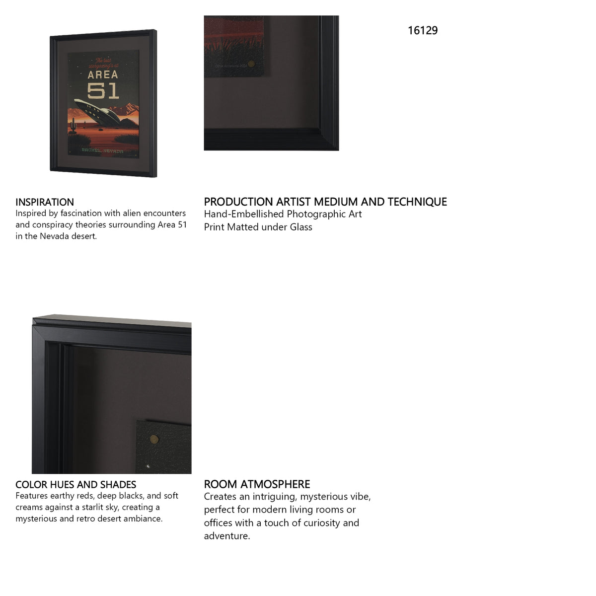 Cryptid Tourism II by Omar Escalante Textured Framed Artwork Matted under Glass from Mercana - Luna Furniture