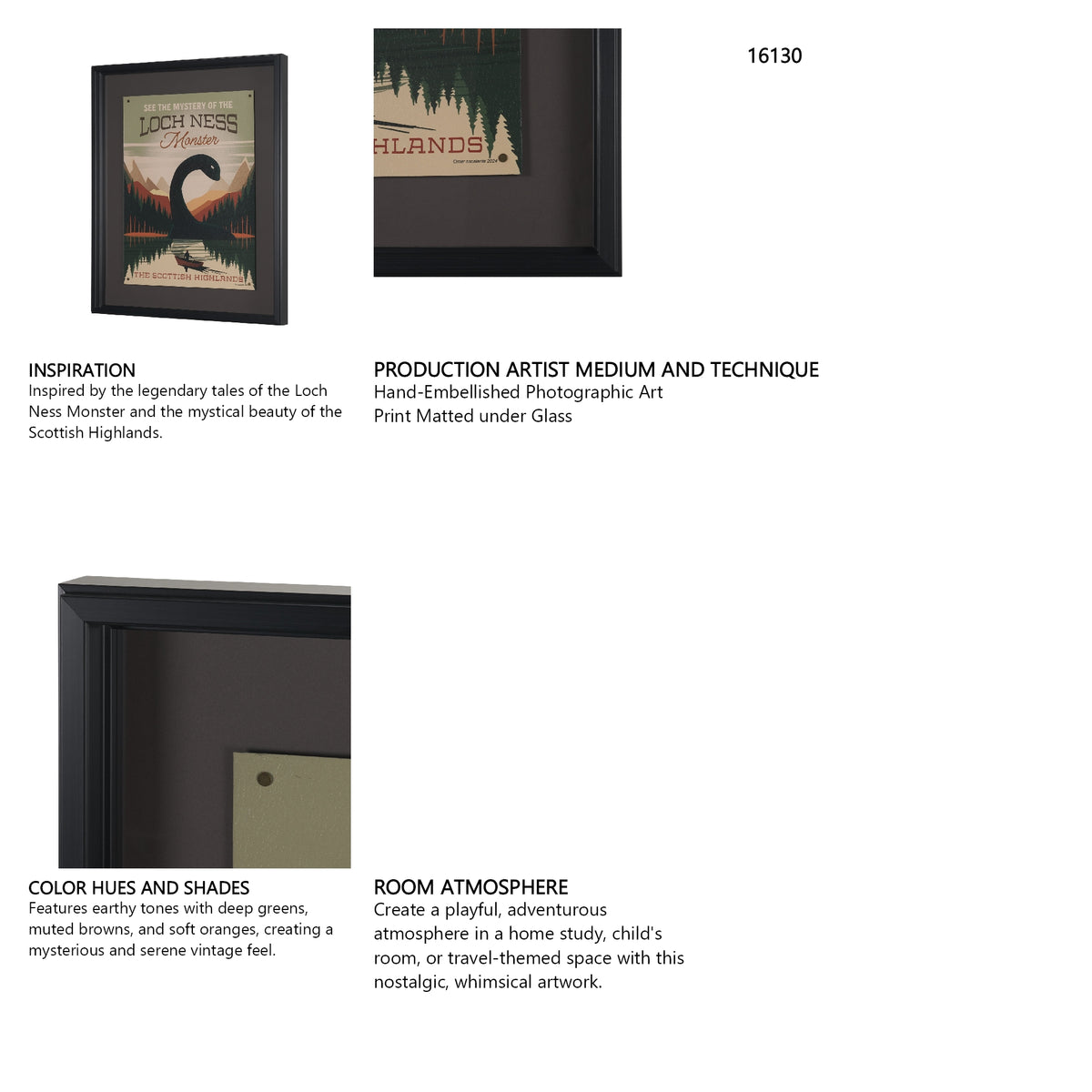 Cryptid Tourism III by Omar Escalante Textured Framed Artwork Matted under Glass from Mercana - Luna Furniture
