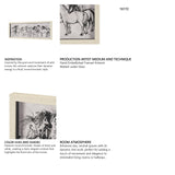 Pony Sketches II by Mercana Studio Hand-Embellished Framed Artwork Matted under Glass from Mercana - Luna Furniture