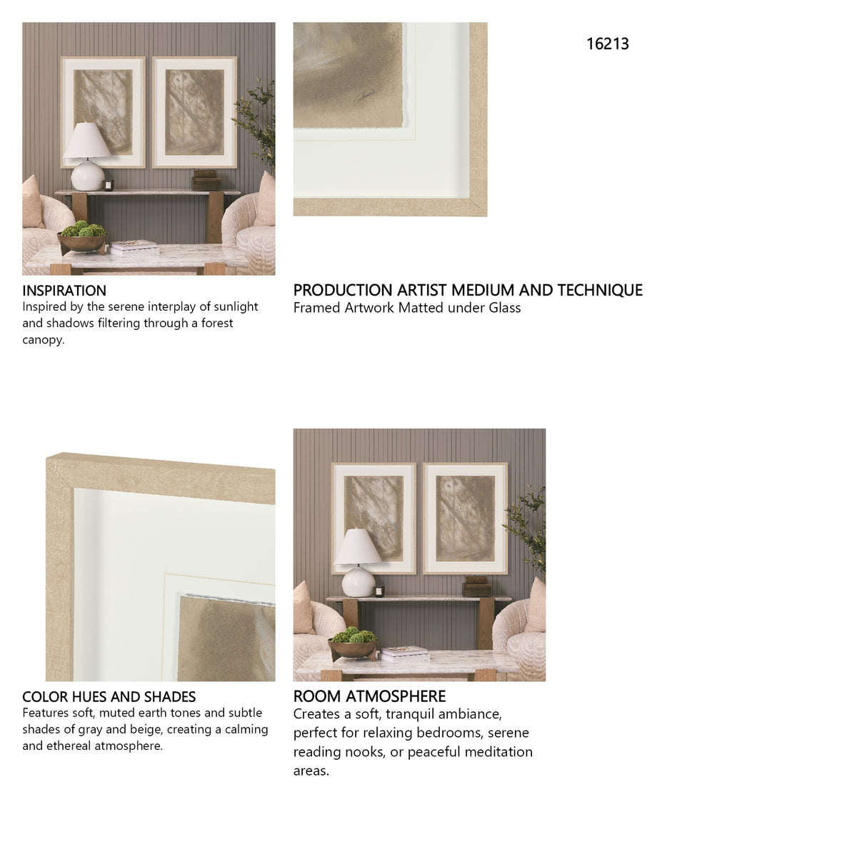 Passing Shadows II by Mercana Studio Framed Artwork Matted under Glass from Mercana - Luna Furniture