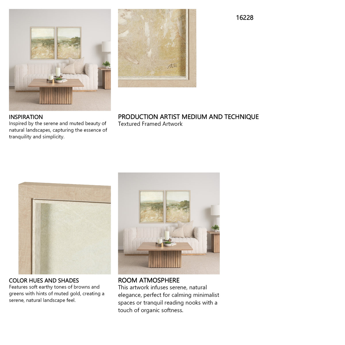 Amber Horizon I by Mercana Studio Textured Framed Artwork from Mercana - Luna Furniture