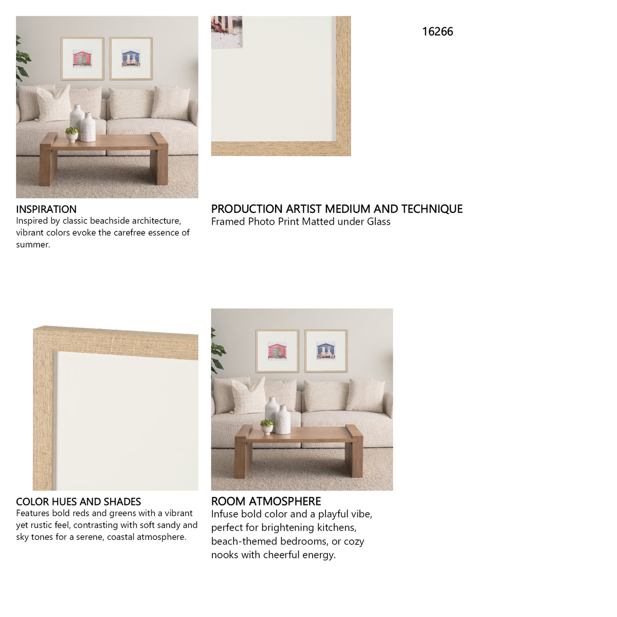 Beachfront Cabin by Shot By Clint Framed Photo Print Matted Under Glass from Mercana - Luna Furniture
