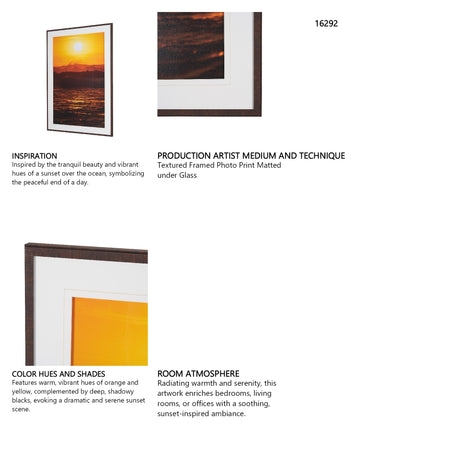 North Shore Layers by Stefan and Audrey Textured Framed Photo Print Matted under Glass from Mercana - Luna Furniture