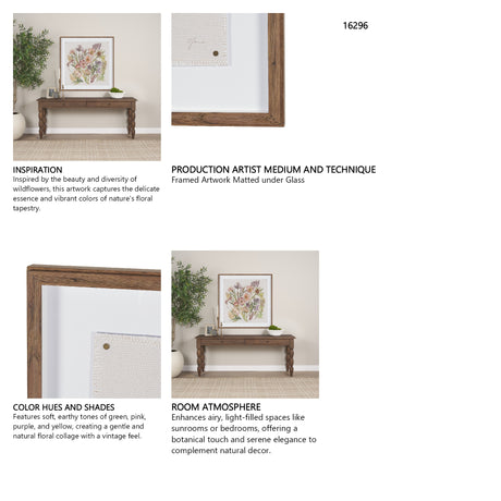 Atelier des Fleurs I by Mercana Studio Framed Artwork Matted under Glass from Mercana - Luna Furniture