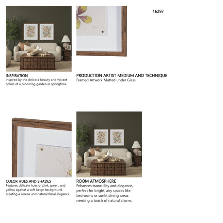 Atelier des Fleurs II by Mercana Studio Framed Artwork Matted under Glass from Mercana - Luna Furniture
