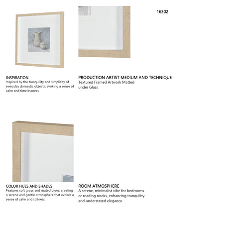 Studies in White and Ash: Study I by Mercana Studio Textured Framed Artwork Matted under Glass from Mercana - Luna Furniture