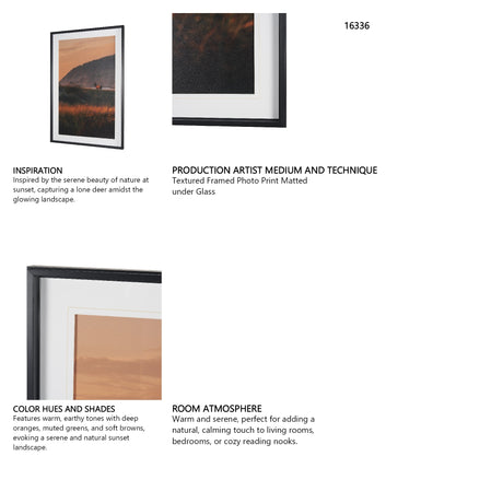 Elk by Stefan and Audrey Textured Framed Photo Print Matted under Glass from Mercana - Luna Furniture