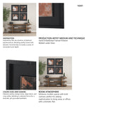 Tones of Sienna III (Set of 2)  by Mercana Studio Hand-Embellished Framed Artwork Matted under Glass