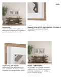 Fabric Fantasia - Mishale by Maja Gunnarsdottir Textured Framed Artwork Matted under Glass