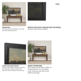 A River Landscape with Storks by Charles-Francois Daubigny Textured Framed Artwork Matted from Mercana - Luna Furniture