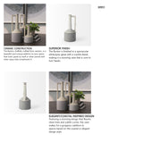 Burton 14.2H Medium Two Tone Gray Ceramic Jug Vase from Mercana - Luna Furniture