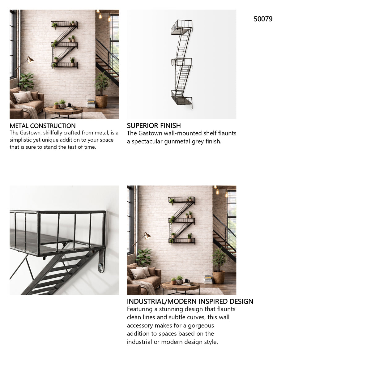 Gastown 42H Wall Mounted Fire Escape Shelf