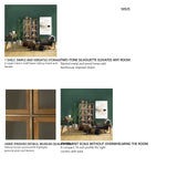 Pandora I 74" H Brown Wood and Metal Glass Door Display Cabinet from Mercana - Luna Furniture