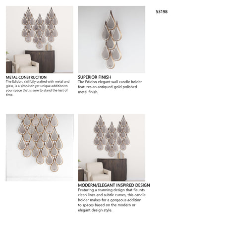 Edidon Wall Candle Holder from Mercana - Luna Furniture