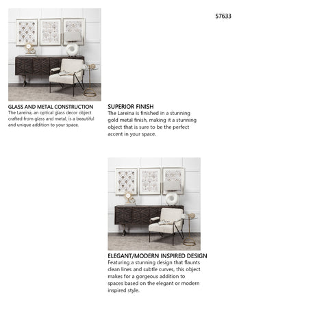 Lareina II Large 5L x 5W Clear Glass Cube from Mercana - Luna Furniture