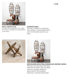 Jacto (Small) 9L x 9W Brown Wooden Jack from Mercana - Luna Furniture