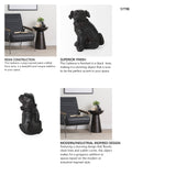 Cadence 4L x 5W Black Resin Pug Dog from Mercana - Luna Furniture