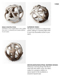 Ramus I (Small) 5L x 5W Brown Antler Shaped Decorative Resin Orb Ball from Mercana - Luna Furniture