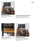 Colburne I Brown Leather Body Wood/Iron Frame Club Chair from Mercana - Luna Furniture