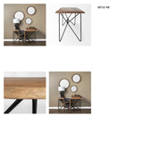 Papillion IV 60L x 26W Natural Solid Wood and Live Edge Iron Office Desk from Mercana - Luna Furniture