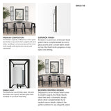 Noah 12.2x55 Black Metal w/White Fabric Shade Rectangular Wall Sconce from Mercana - Luna Furniture