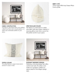 Patrice 22x22 Cream With Gray Stripes Pillow Cover w/Filler, Set of 2 from Mercana - Luna Furniture