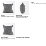 Ramone 20 x 20 Black and White Fabric Decorative Pillow Cover from Mercana - Luna Furniture