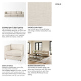 Valence 3 Piece Beige Modular Sofa Set from Mercana - Luna Furniture