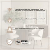Terra 60L x 60W x 30H Dark Brown Wood Round Fluted Dining Table from Mercana - Luna Furniture