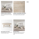 Rosie 48.0L x 48.0W x 16.0H Round Blonde Wood Coffee Table from Mercana - Luna Furniture