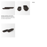 Athena Set of 2 Extra Large Black-Brown Reclaimed Wood Trays from Mercana - Luna Furniture