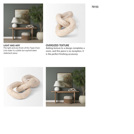Tayla Large Blonde Wood Chain Link from Mercana - Luna Furniture