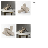 Otto Sandstone Resin Large Knot Sculpture Decorative Object from Mercana - Luna Furniture
