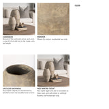 Rundal Large Gray Paper Mache Vase from Mercana - Luna Furniture