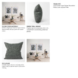Jack Green Linen Square Decorative Pillow Cover w/Down Filler, Set of 2 from Mercana - Luna Furniture
