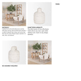 Irina Small White Marble Door Stopper from Mercana - Luna Furniture