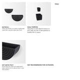 Shilo Matte Black Metal Hanging Wall Planter (Set of 2) from Mercana - Luna Furniture