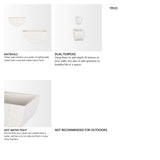 Shilo Matte White Metal Hanging Wall Planter (Set of 2) from Mercana - Luna Furniture