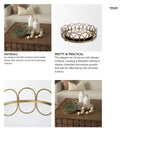 Lenore Round Metal/Mirror Tray Gold (Set of 2) from Mercana - Luna Furniture