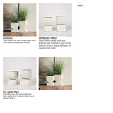 Medina Off White w/ Gold Antiquing Tall Metal Planters (Set of 2) from Mercana - Luna Furniture