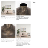 Daya Short Antiqued Gold Metal Vase from Mercana - Luna Furniture