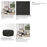 Arreto 36" Hexagonal Hinged Solid Wood Top and Base Coffee Table from Mercana - Luna Furniture
